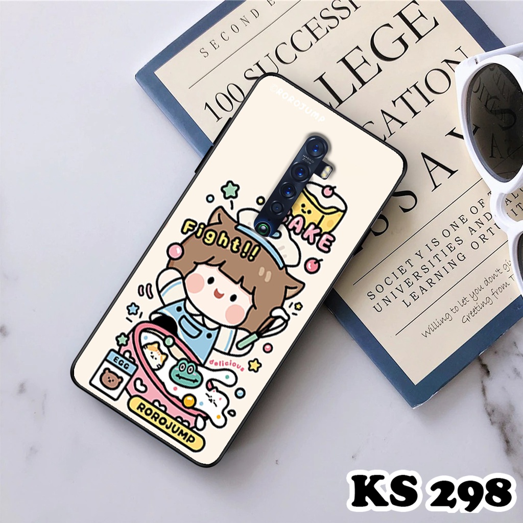 Ốp Lưng Oppo Reno 2 - Reno 2F - Reno 2Z - Ốp Oppo in hình Ngân hà &amp; Roro Jumb - Lưng nhám viền TPU