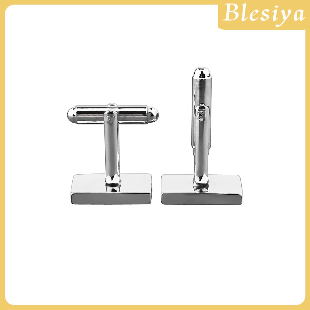 [Blesiya] Khuy Măng Sét Đen Bằng Đồng Thau Cho Nam Giới