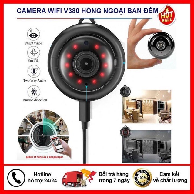 [BH 3 Năm] CAMERA giám sát kết nối bằng wiffi V380 - có hồng ngoại theo dõi ban đêm | BigBuy360 - bigbuy360.vn