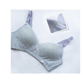 Áo lót bầu và cho con bú cotton khuy cài trên