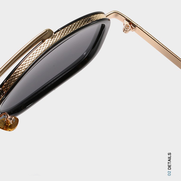 Kính mát gọng vuông kích thước lớn chống tia uv400 phong cách Hàn Quốc