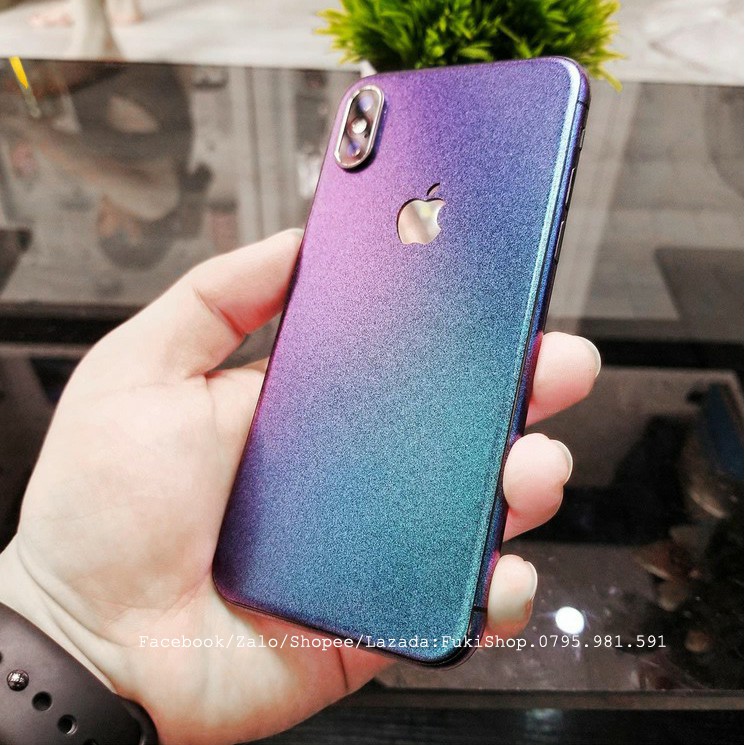 [IPHONE]Tấm Dán Skin mặt sau Glossy Deep Space Chameleon Dành cho 5 6 7 8 6plus 7plus 8plus X XS XR XSMAX 11 PRO MAX