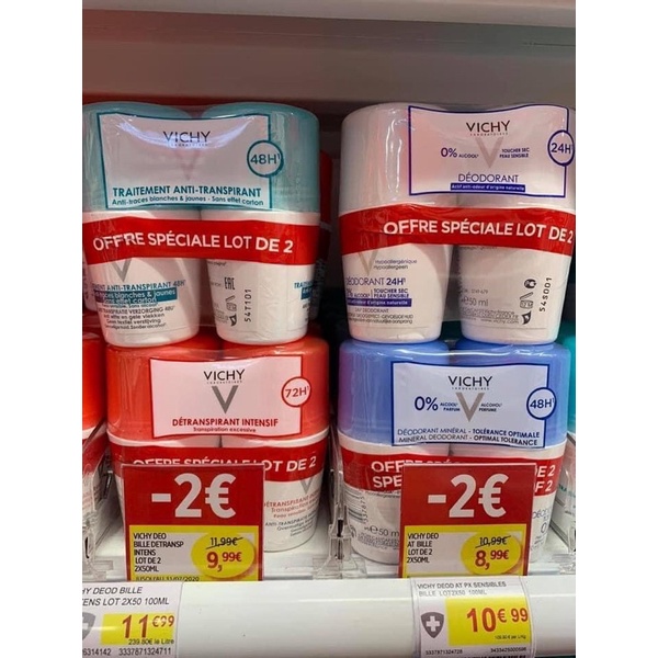 Lăn nách vichy pháp 50 ml