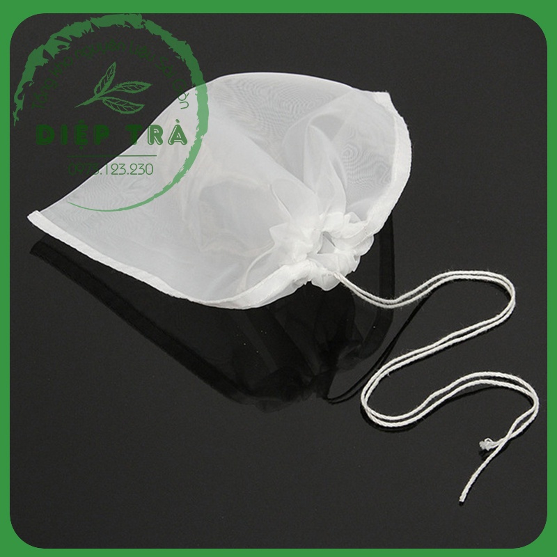 Túi vải sợi cước lọc trà/cặn sữa hạt/lọc nước ép hoa quả 38x40cm