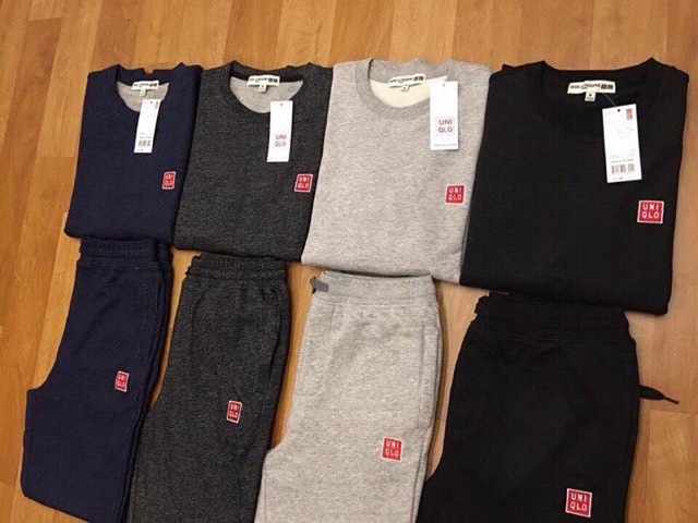 Bộ nỉ da cá xuất dư xịn Uniqlo!!!