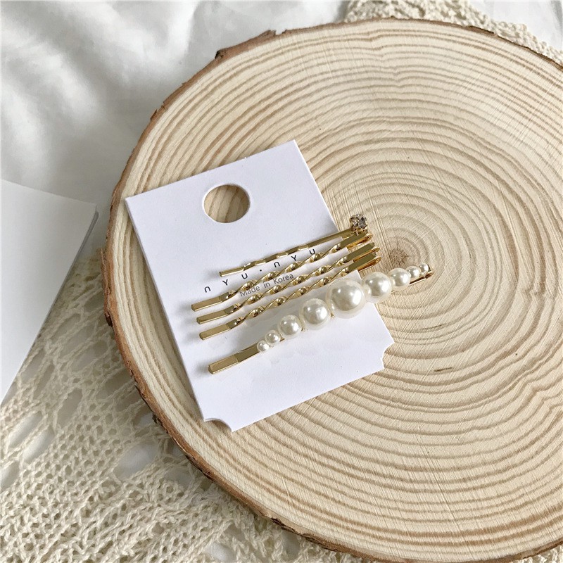 Set cặp tóc gắn ngọc Rhinestone tinh tế, thanh lịch _C148