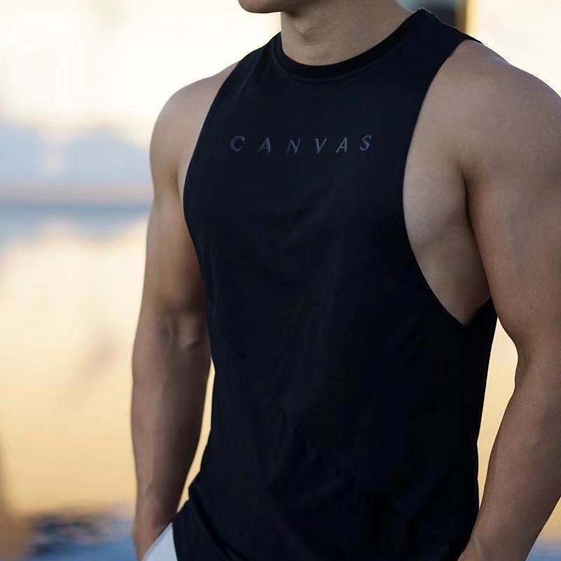 Bán Chạy!Áo Hoodie Sát Nách Vải Polyester Cotton Nhanh Khô Thoáng Khí Thời Trang Mùa Hè 2022 Cho Nam