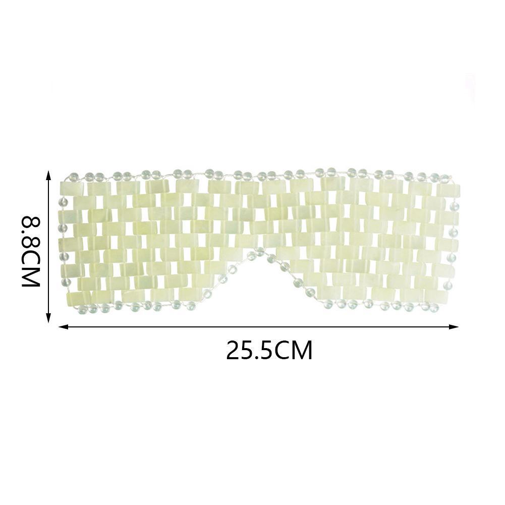 1 mặt nạ mắt dệt tay bằng đá ngọc bích nhân tạo bảo vệ mắt K5J5