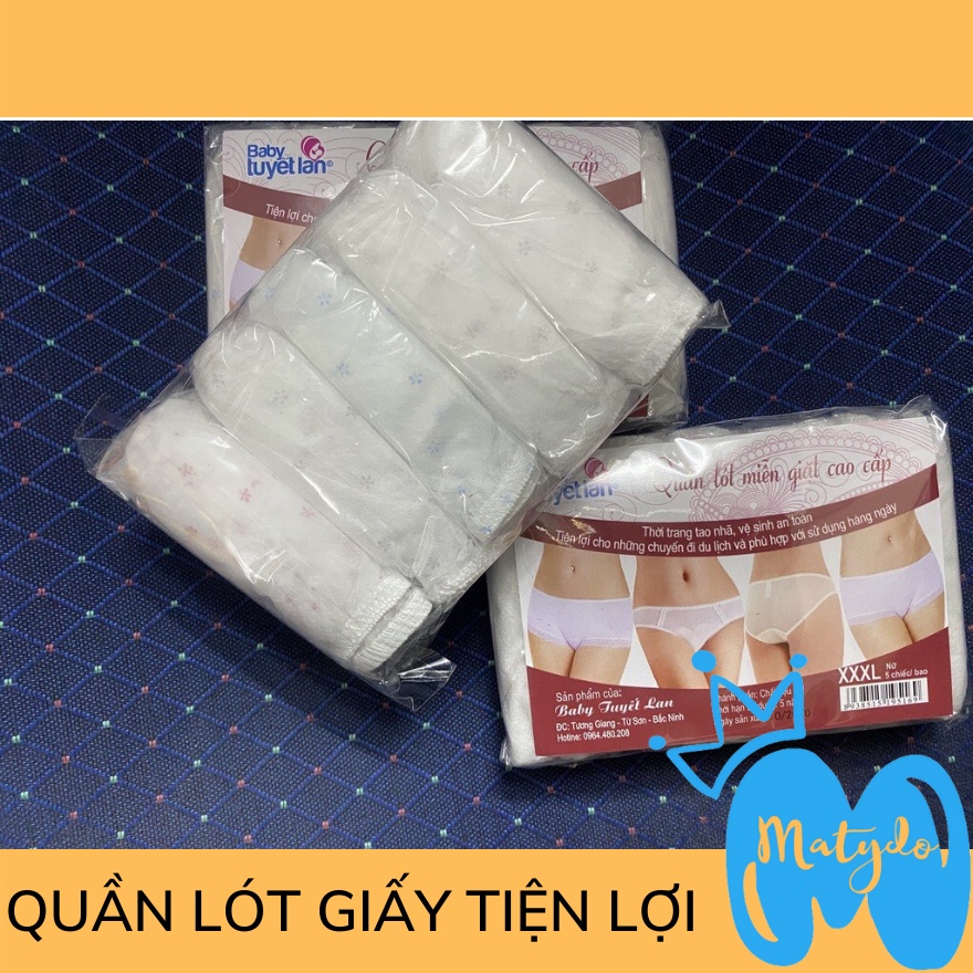 Quần lót giấy cotton cao cấp dùng một lần hỗ trợ mẹ đắc lực trong việc vệ sinh cơ thể
