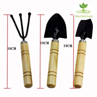 Bộ dụng cụ làm vườn cán gỗ