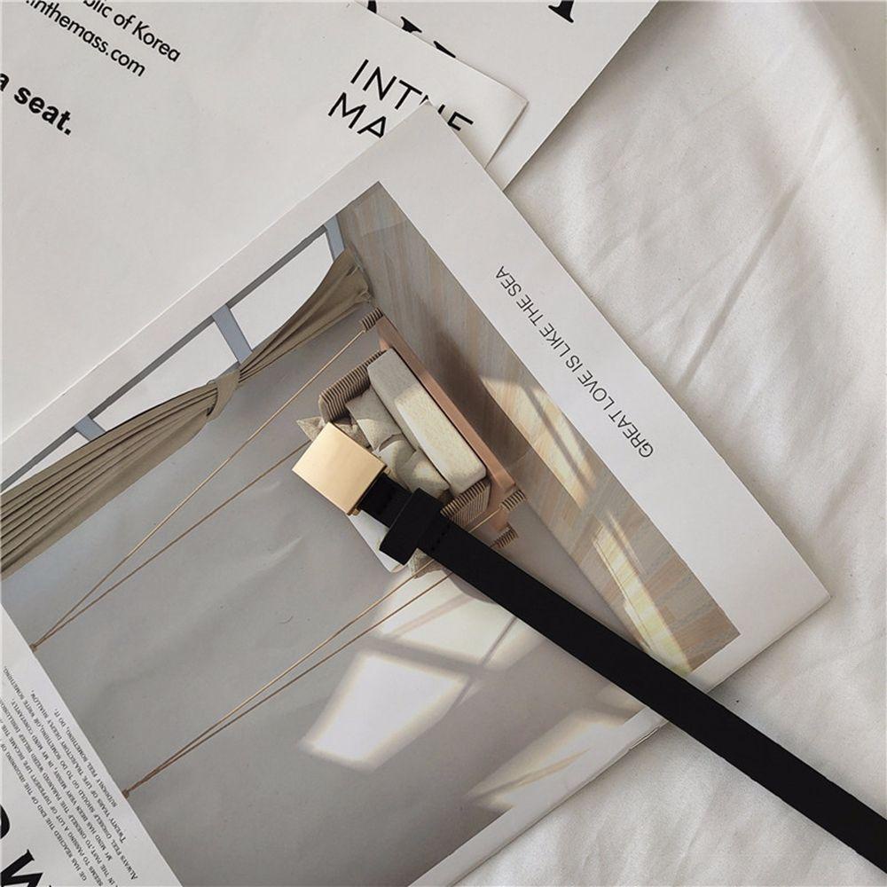 CABEZA Thắt Lưng Khóa Kim Loại Tròn Đơn Giản Cho Nữ