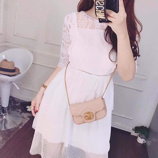 Đầm dự tiệc công chúa, đầm ren tầng dáng xoè