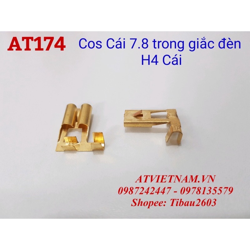 COS CÁI 7.8 TRONG GIẮC CHUÔI ĐÈN CHÂN H4 ĐẦU CÁI - AT174