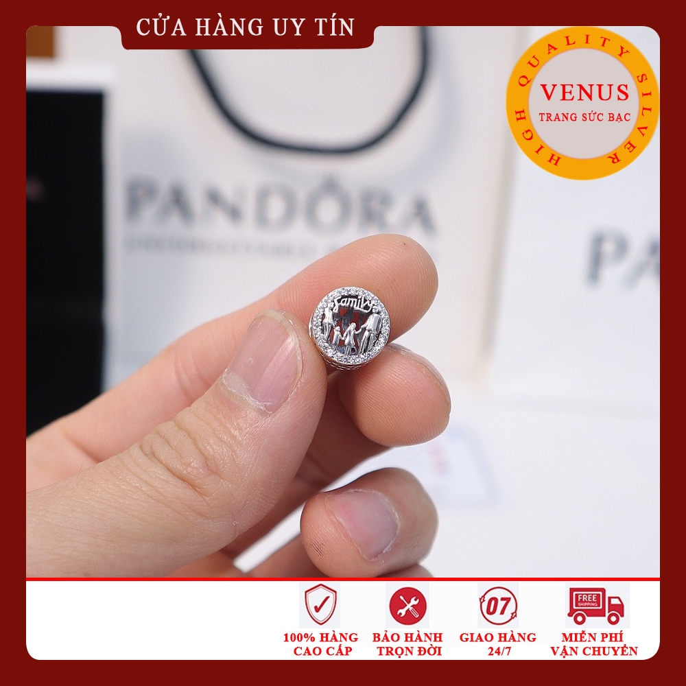 Cham bạc gia đình- Trang sức bạc Venus- Ảnh thật video thật