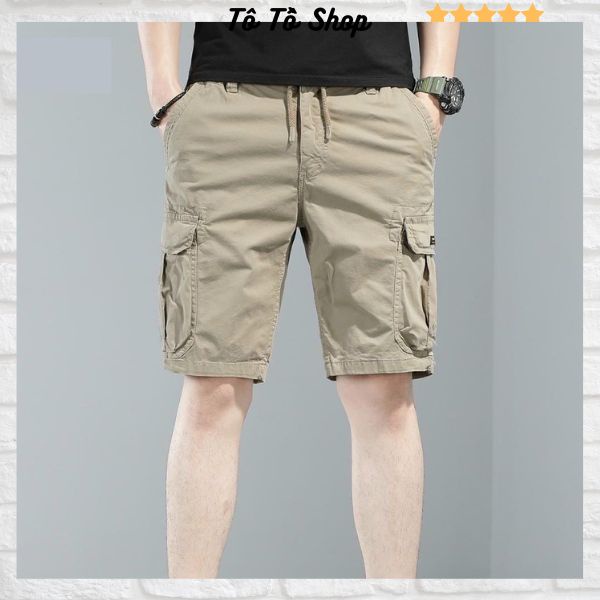 Quần short kaki nam túi hộp thời trang cao cấp Tô Tồ Shop, quần đùi nam chất kaki co giãn  mẫu mới - QKK04