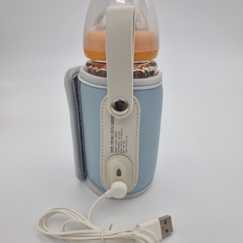 Túi Ủ Bình Sữa Di Động Cho Bé Bằng Da Mbaby Cao Cấp