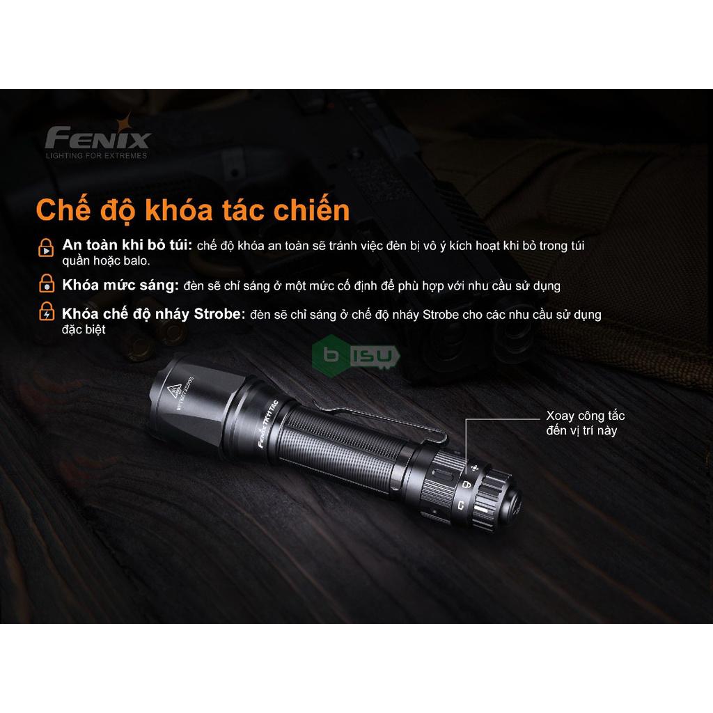 CHÍNH HÃNG PHÂN PHỐI - Đèn pin Fenix - TK11 Tactical - 1600 Lumens
