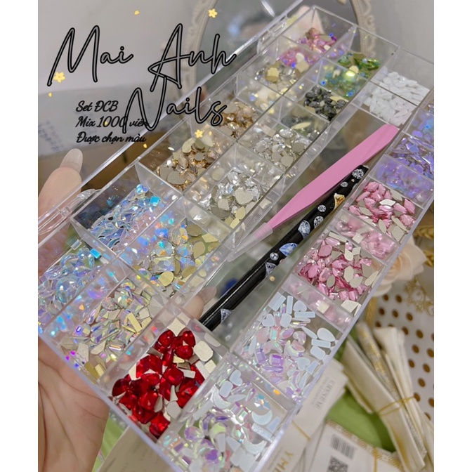 Khay đá chân bằng mix 1000v - Được chọn màu &amp;mẫu MaiAnhNails