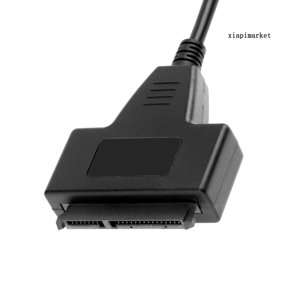 LOP_Dual USB 2.0 to SATA 7+15Pin Adapter Cable Converter for 2.5inch Hard Drive Disk