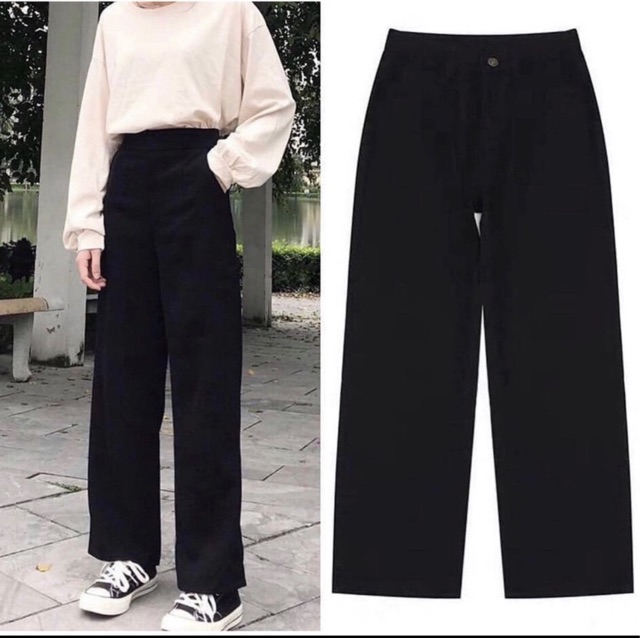 Quần Simple pant Ống Rộng Unisex