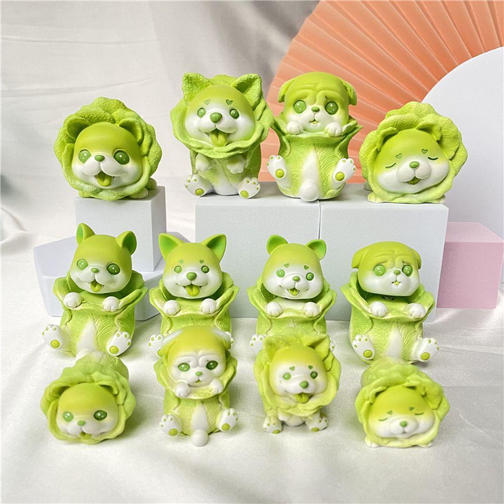 1 Tượng Trang Trí Hình Chú Chó Chihuahua Cabbage Shiba Dễ Thương