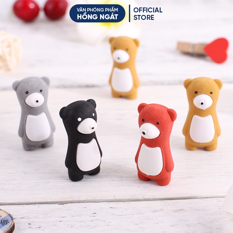 Tẩy bút chì gấu winnie, đồ dùng học tập dễ thương gôm tẩy cute giá rẻ làm quà tặng học sinh văn phòng phẩm T14