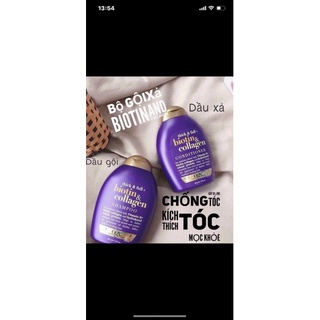 Cặp 2 chai dầu gội biotin & collagen