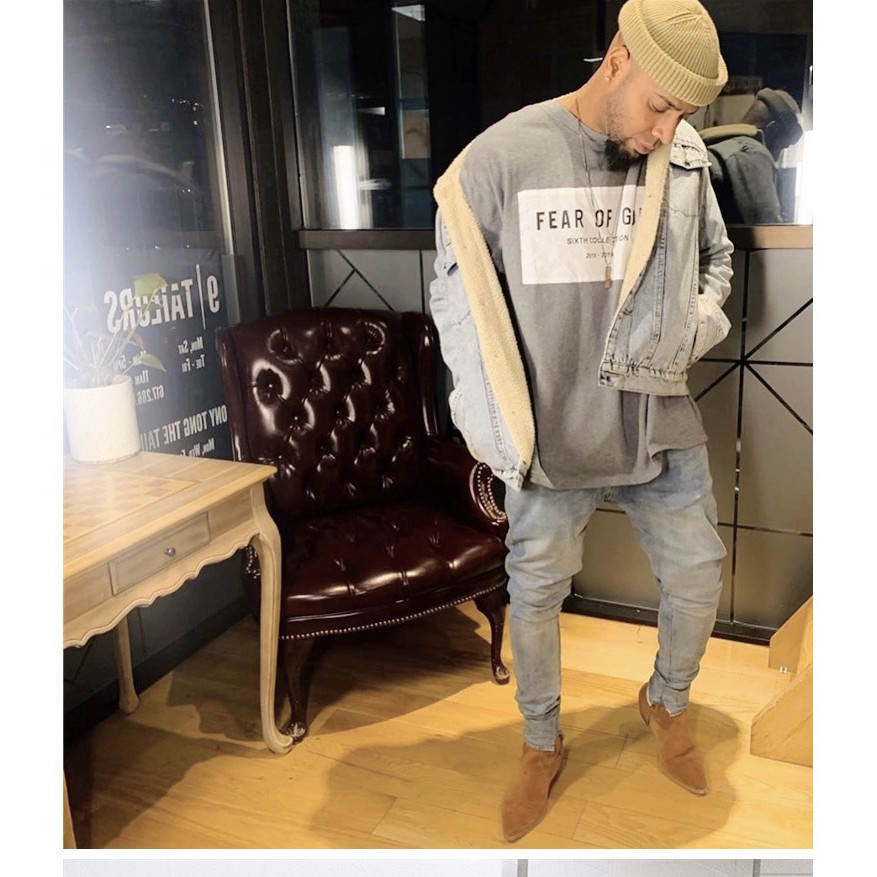 Áo thun tay lỡ Fog sixth xám ghi , áo cotton nam nữ unisex,Cocmer_vn