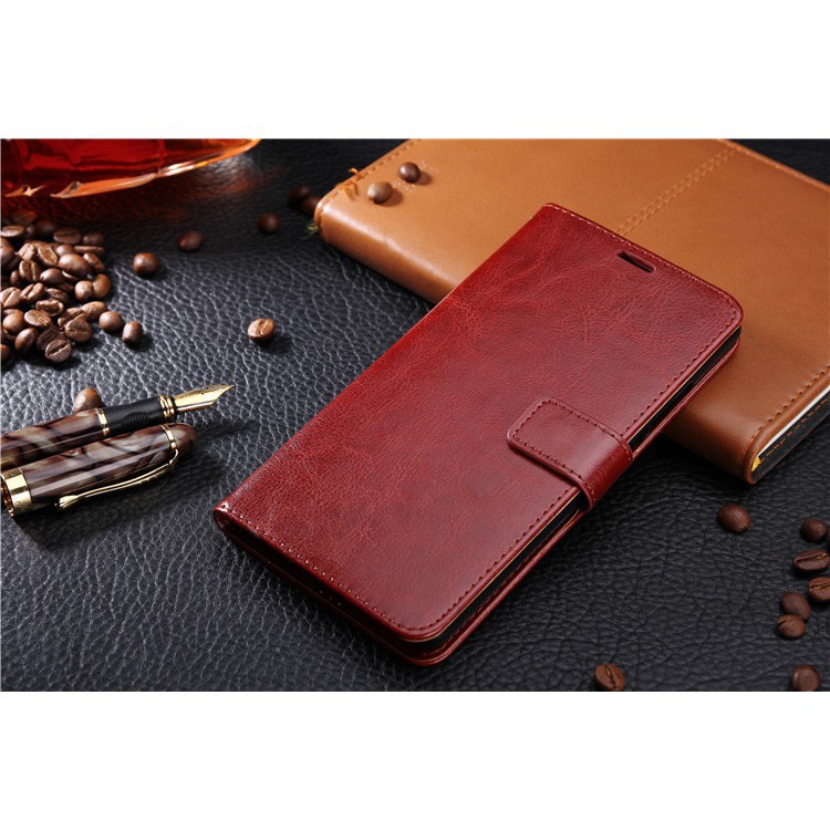 Bao da điện thoại màu trơn có ngăn đựng thẻ cho Oppo R11S R11S+ F5 F7 | BigBuy360 - bigbuy360.vn