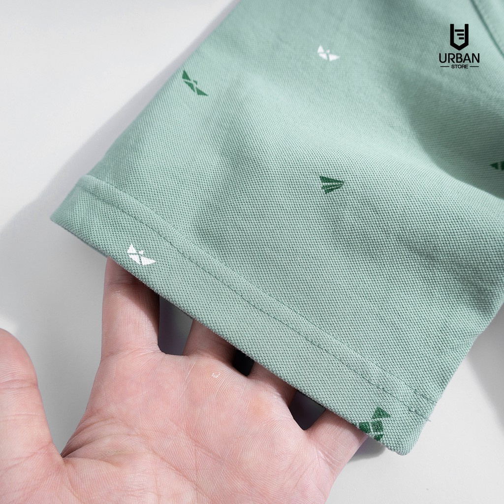 Áo Polo Nam cooPure, Áo Polo Nam 95% Cotton Họa Tiết Origami Printing NO.1825 | BigBuy360 - bigbuy360.vn