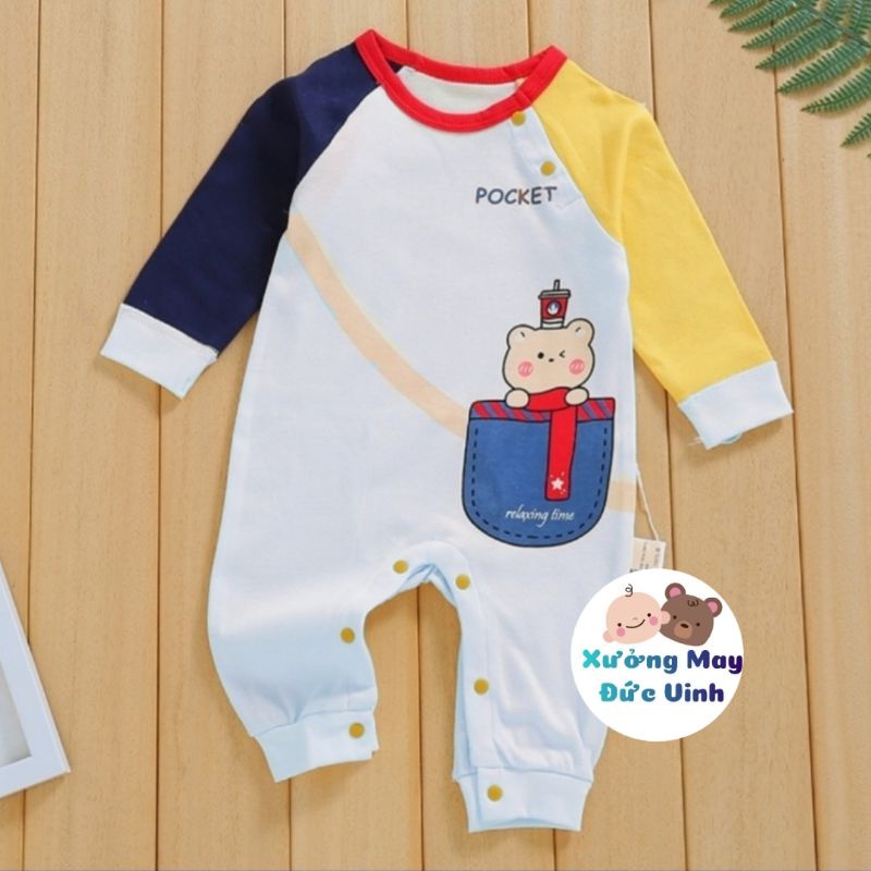 Bộ bodysuit cotton cho bé trai/bé gái