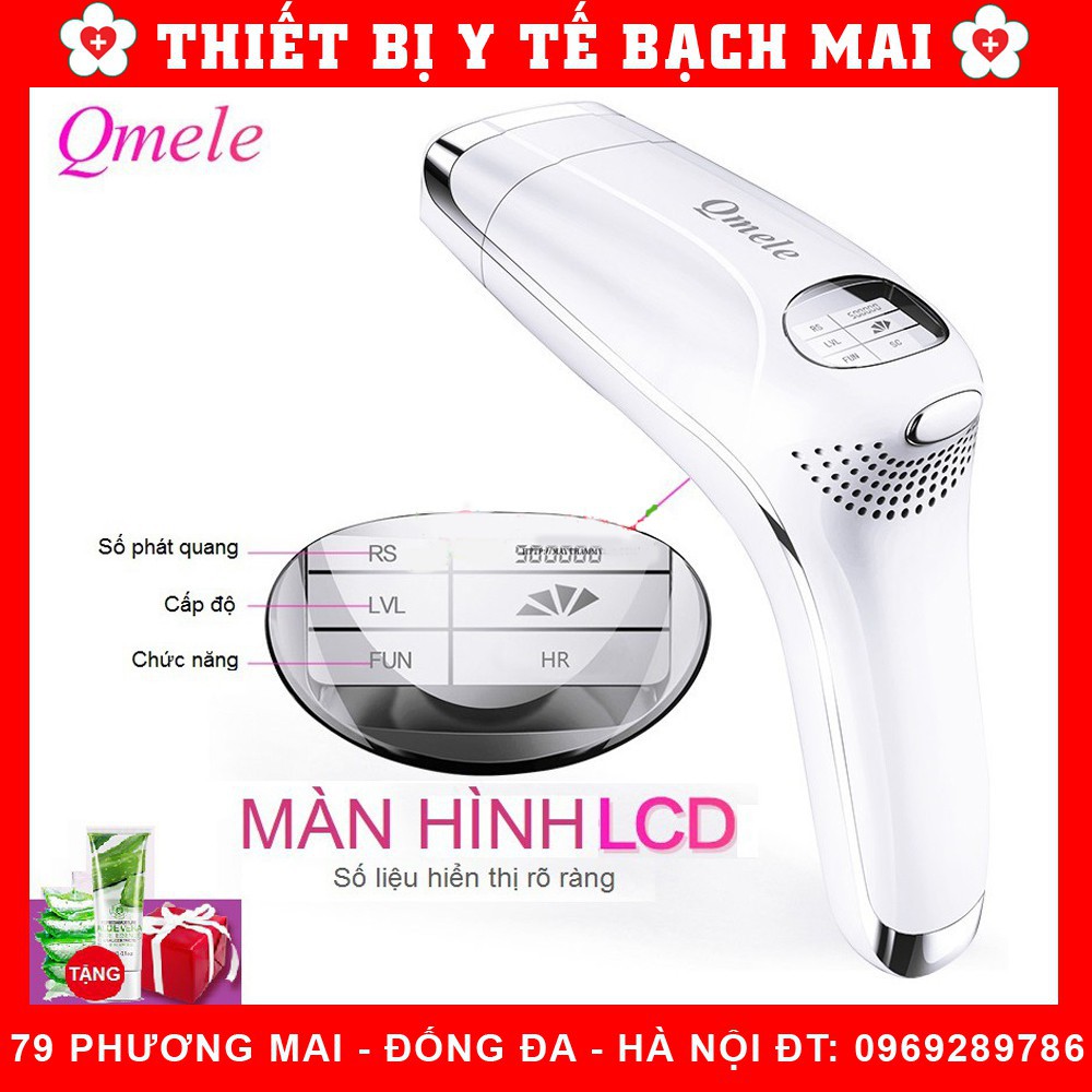 TBYT999 Máy triệt lông mini QMELE IPL 500.000 xung mới nhất 2018 + Tặng gel lạnh & serum dưỡng da NEW