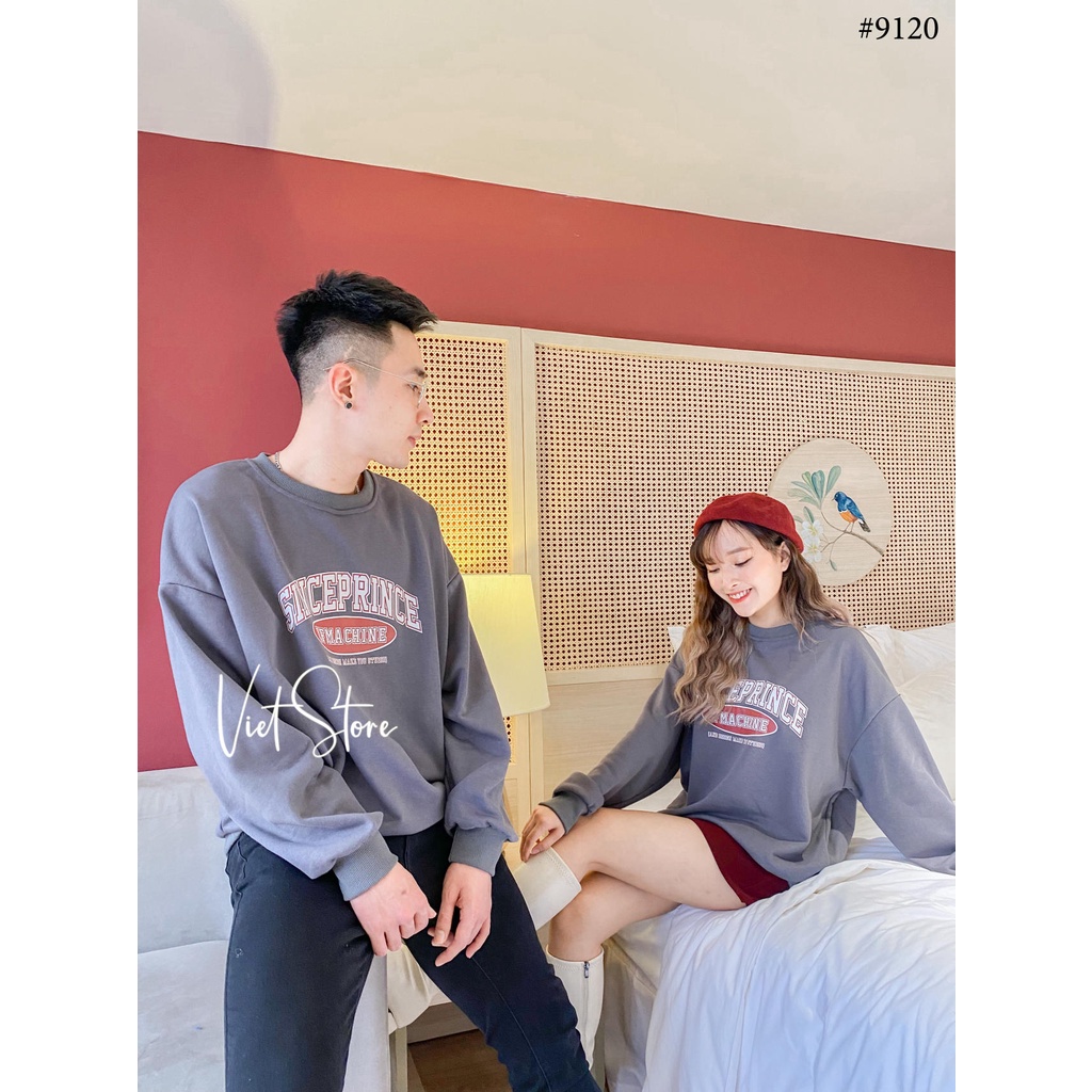 ÁO NỈ CỔ TRÒN NAM NỮ MY 9120 VIET STORE