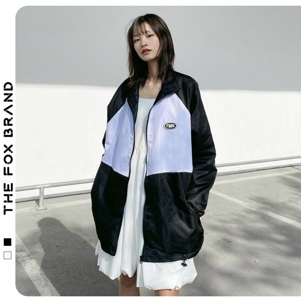 Áo khoác dù áo khoác gió bomber jacket unisex form rộng phong cách ullzang in hình midside the fox