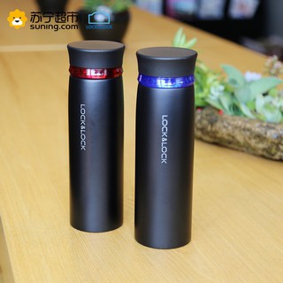 [Lock&Lock]  Bình giữ nhiệt Feather Light 450ml  Màu Đen / Đỏ LHC4131 Đen