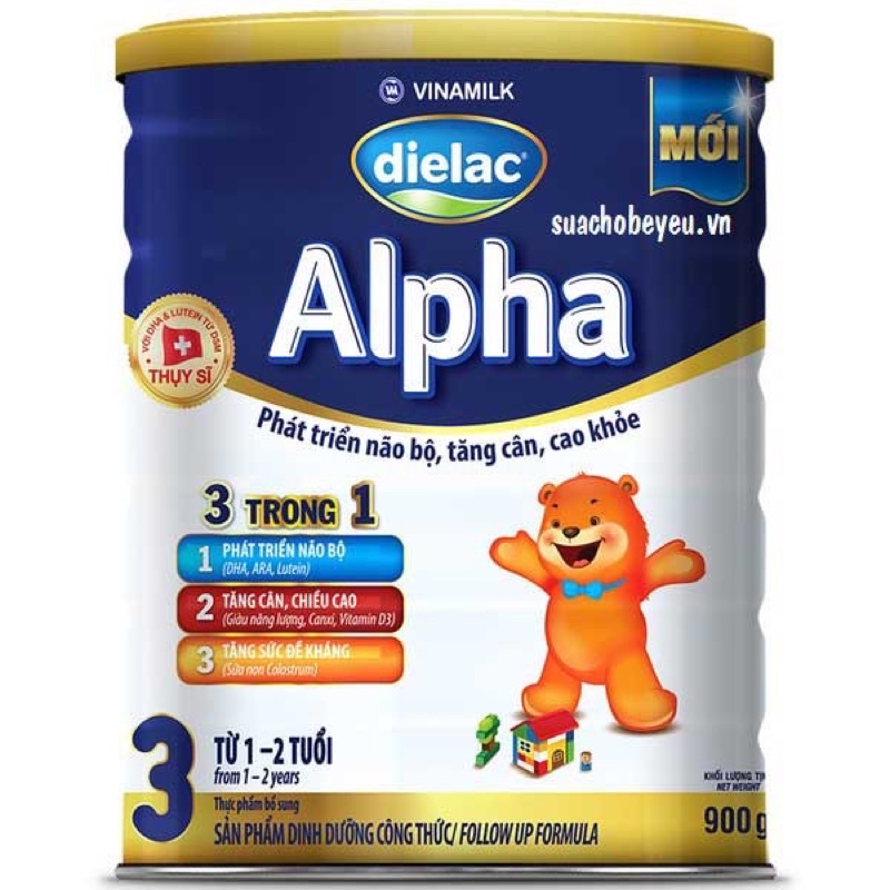 Thanh lý(Hsd:1/11/2024) Sữa dielac alpha 3 900g