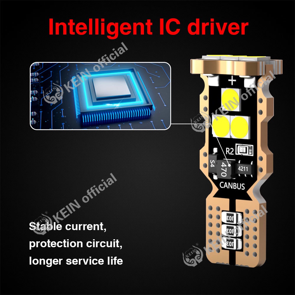 Bóng Đèn Led T10 W5W 194 168 501 Ánh Sáng Trắng Chuyên Dụng Dành Cho Ô Tô