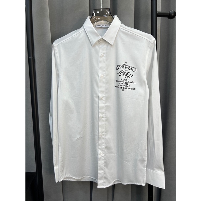 Áo Sơ Mi Cotton Dài Tay In Chữ Thời Trang Nam Mới 2022 Size M-4XL