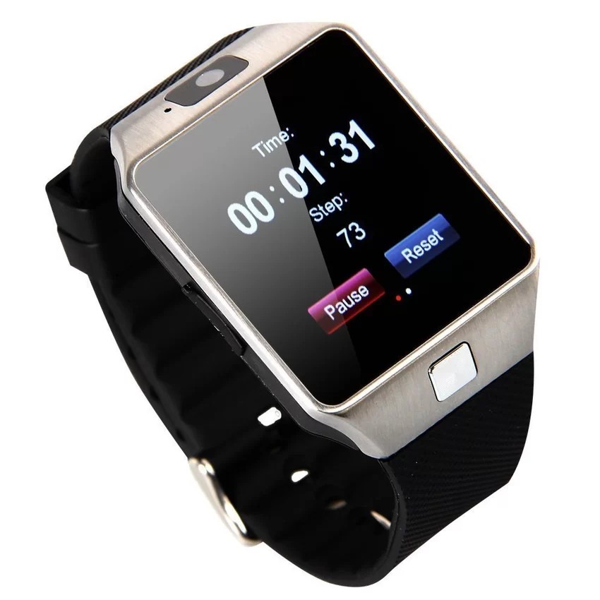 Đồng hồ thông minh Smart Watch DZ09 Đen phối bạc