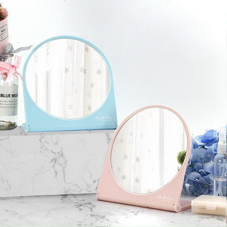 Gương Trang Điểm Xiupou Để Bàn/Treo Tường Makeup Mirror Đơn Giản, Gọn Nhẹ VC