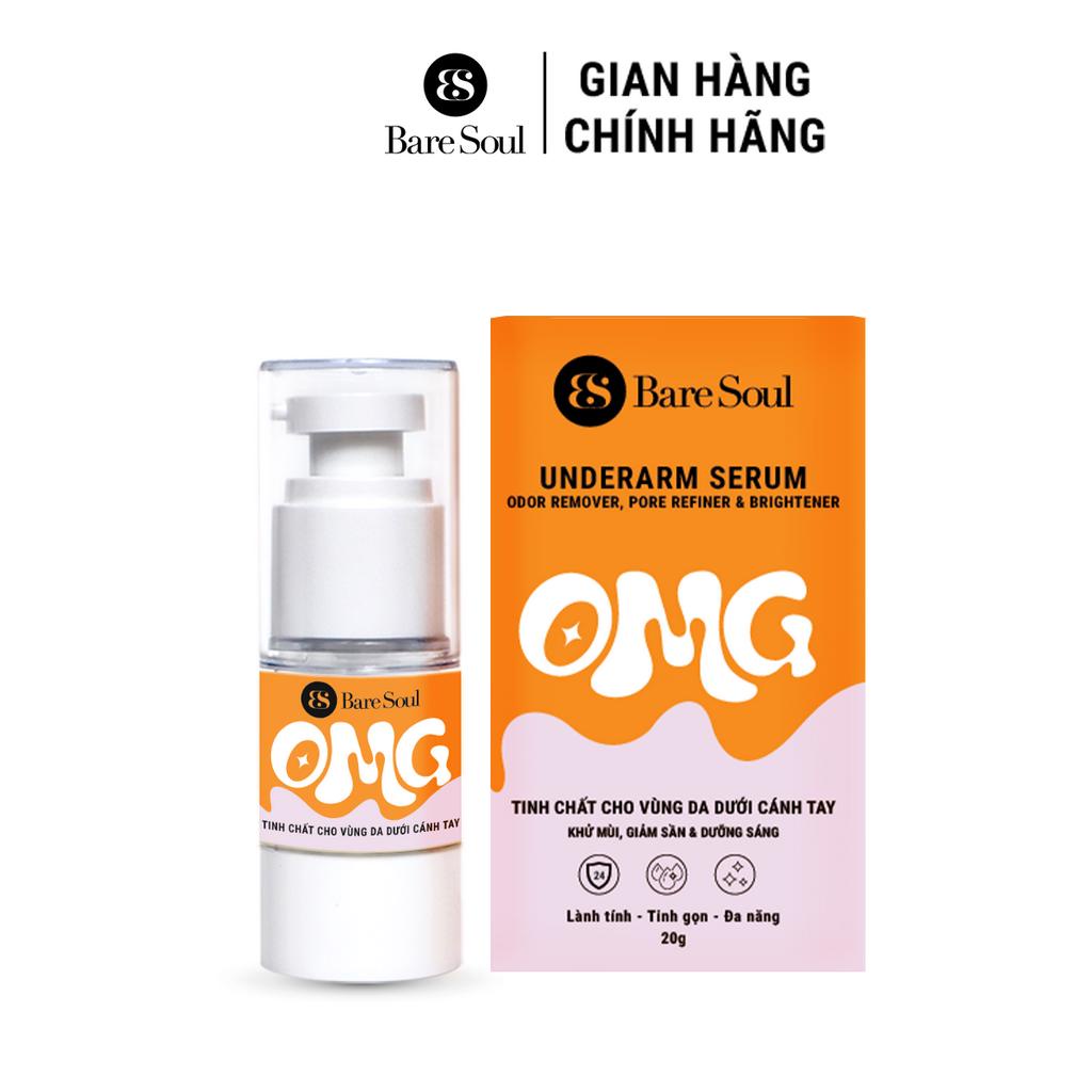 Serum nách khử mùi, giảm sần &amp; dưỡng trắng Baresoul Underarm Serum 20g