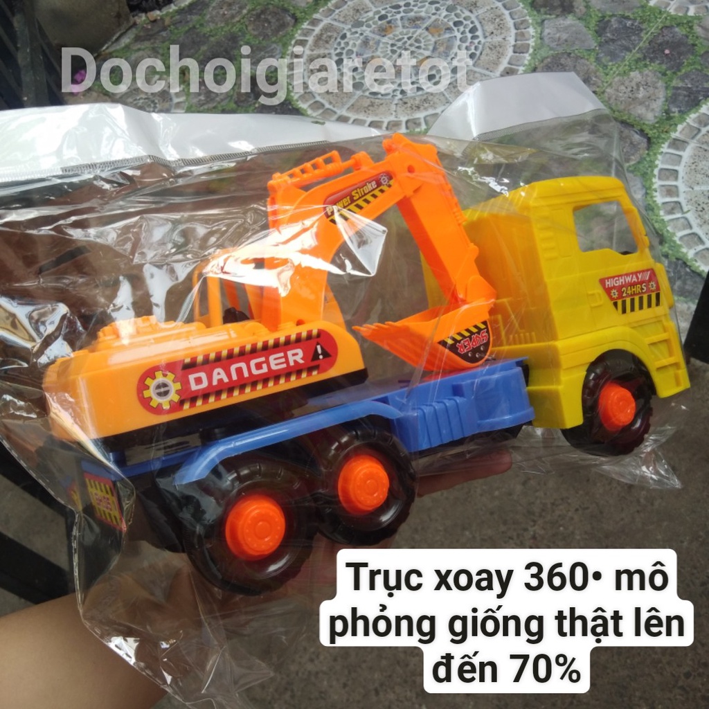 Xe Cứu Hỏa Đồ Chơi, Xe đồ chơi mô phỏng loại To Chạy Trớn 37x13x19cm, Cần Kéo Dài Ra Được, Xoay Linh Hoạt