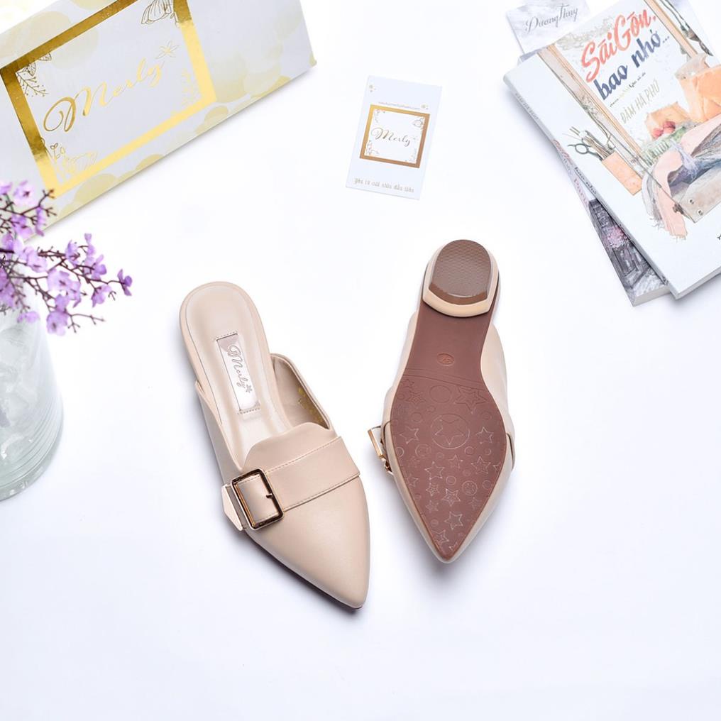 Dép sabo quai khóa ngang Merly 1214, Dép nữ size đại, dép sục đẹp, dép bệt nữ size đại ⬲