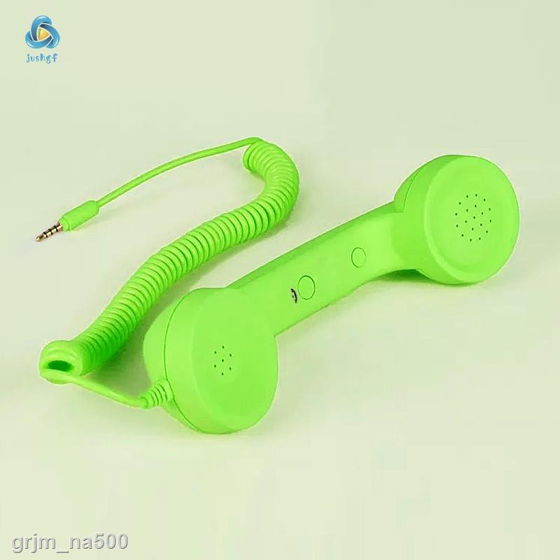 XẢ KHO Ống Nghe Hình Điện Thoại Bàn Kết Nối Điện Thoại Di Động Phong Cách Cổ Điển Nhiều Màu Sắc Tùy Chọn