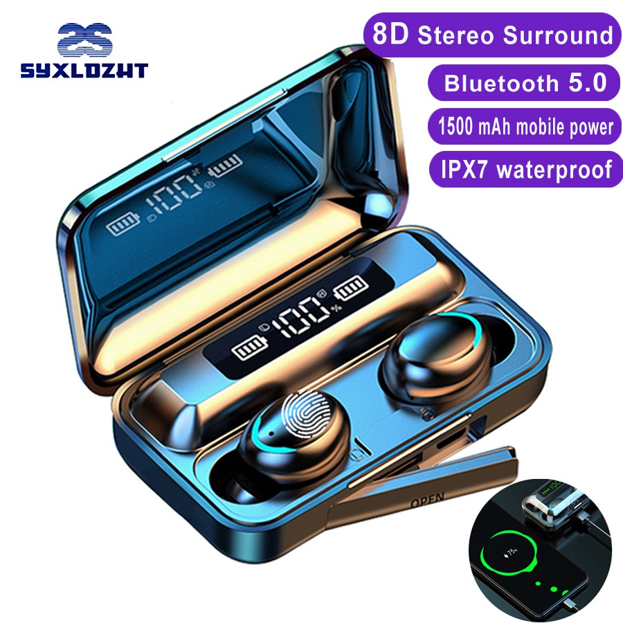 Tai Nghe Bluetooth 5.0 F9-2 Không Dây Có Thể Sạc Lại