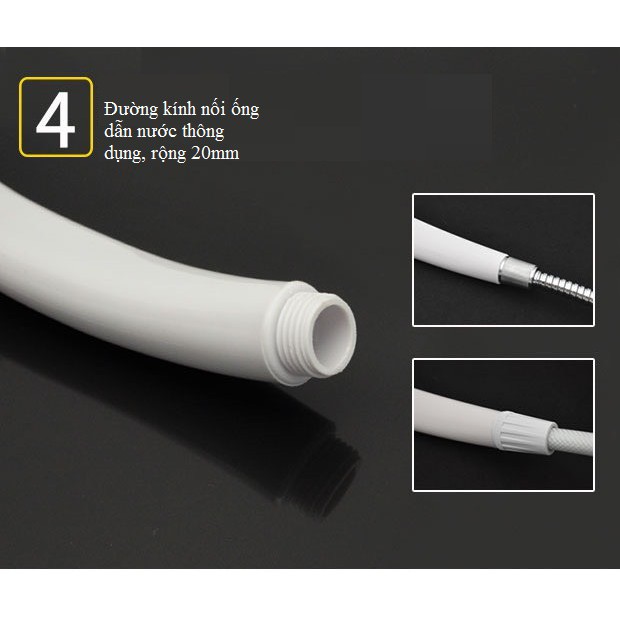 Vòi sen tăng áp phòng tắm nhựa ABS cao cấp VS1872