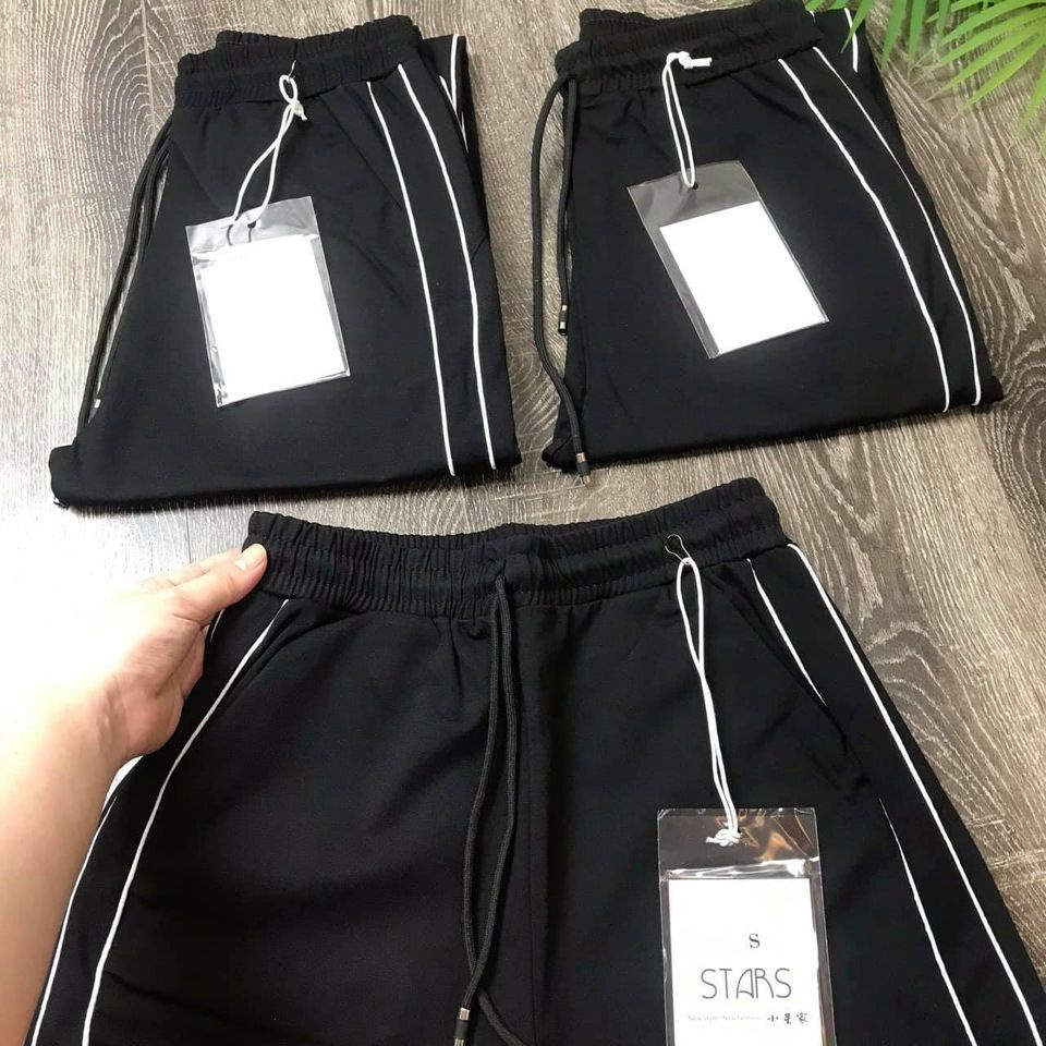 [Mã FAMARAL2 giảm 10K đơn 50K] Quần thể thao nữ 2 sọc cạp chun cá tính chất vải umi LADYA STORE M98