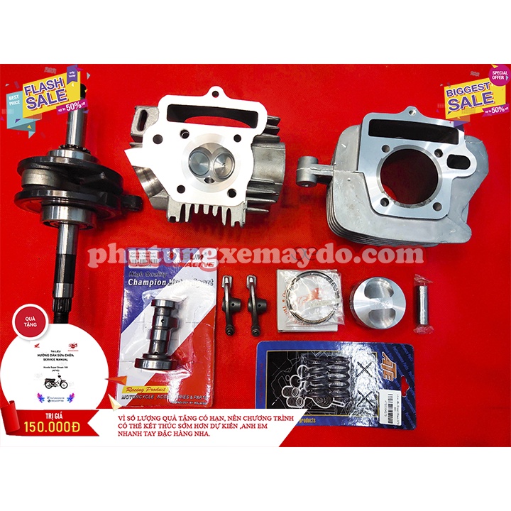 Đầu Lòng Wave Anpha,Wave Zx , Sirius 50 ,Wave @,Elegant 50,Dream Lên 54 Dên 13T3 Full Combo Như Hình