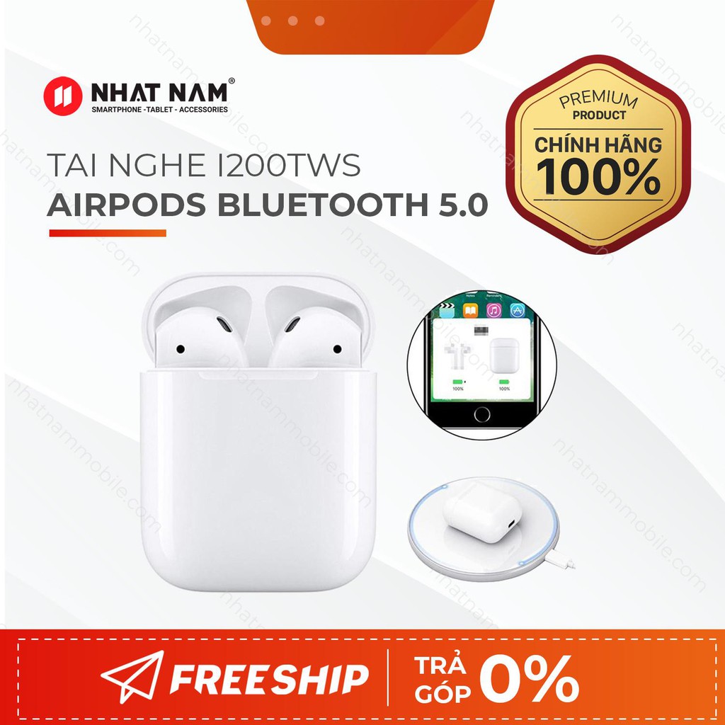 Tai nghe Bluetooth i12,i27, i200, tai nghe rep cao cấp, âm thanh siêu chất,tự động kết nối, có định vị đổi tên, pin 4h
