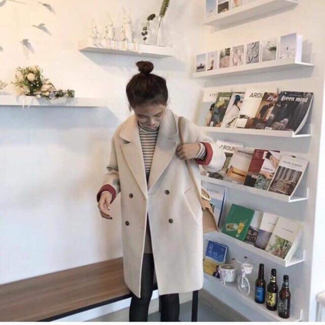 Pass áo dạ dáng dài Hàn Quốc
